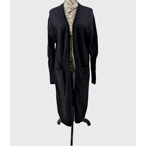 Acne Studios Duster Cardigan Sweater Women S Black Alan Mohair Paw 16 Open Front